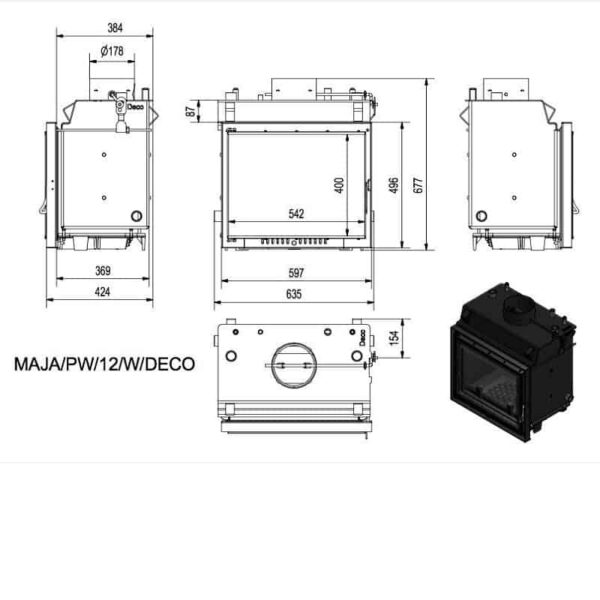 maja pw 12 w deco isio 12 kw 90 120m² Kratki