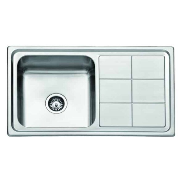 Νεροχύτης Inox Finox 304 Cortina 1 Lux 86cm