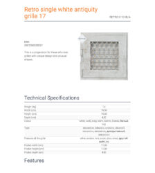 retro single white antiquity grille 17 page 1 1 1 1