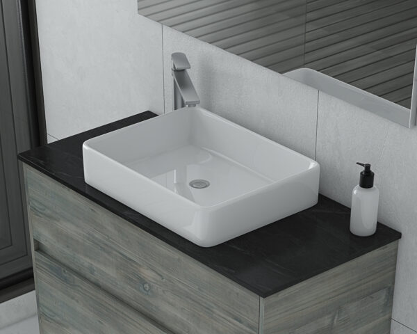 instinct 100 smoked oak square basin detail ultra