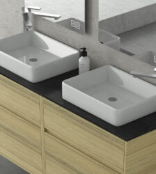 instinct 150 natural oak square basins detail ultra