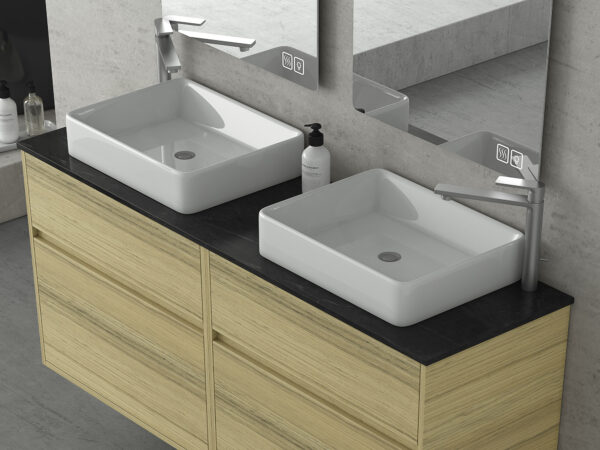 instinct 150 natural oak square basins detail ultra